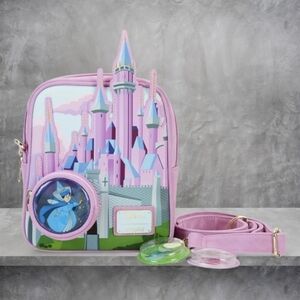 Loungefly Sleeping Beauty Stained Glass Crossbody & Wallet Set